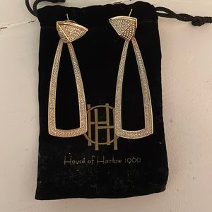 House of Harlow Gold Pendent Earrings